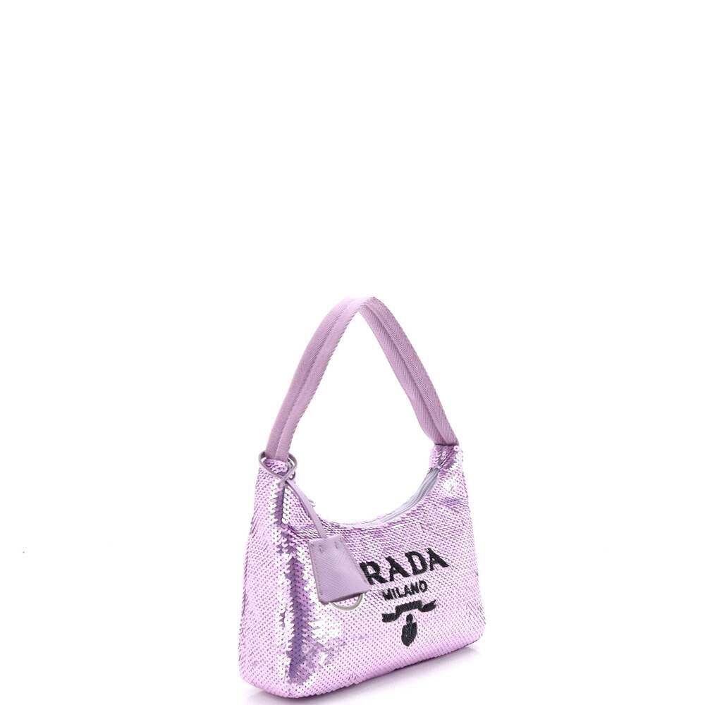 Prada Re-Edition Hobo Sequins Mini #220268P22B - Picture 2 of 6
